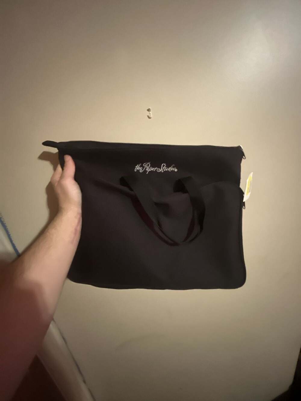 The Paper Studio Black Scrapbook Supply Tote Bag